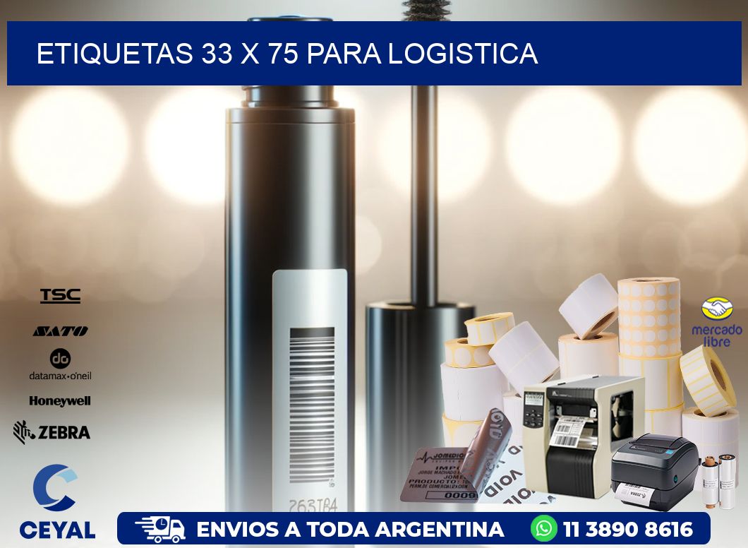 ETIQUETAS 33 x 75 PARA LOGISTICA