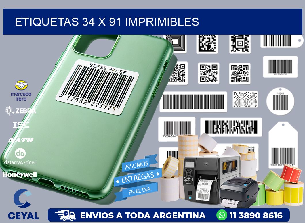 ETIQUETAS 34 x 91 IMPRIMIBLES