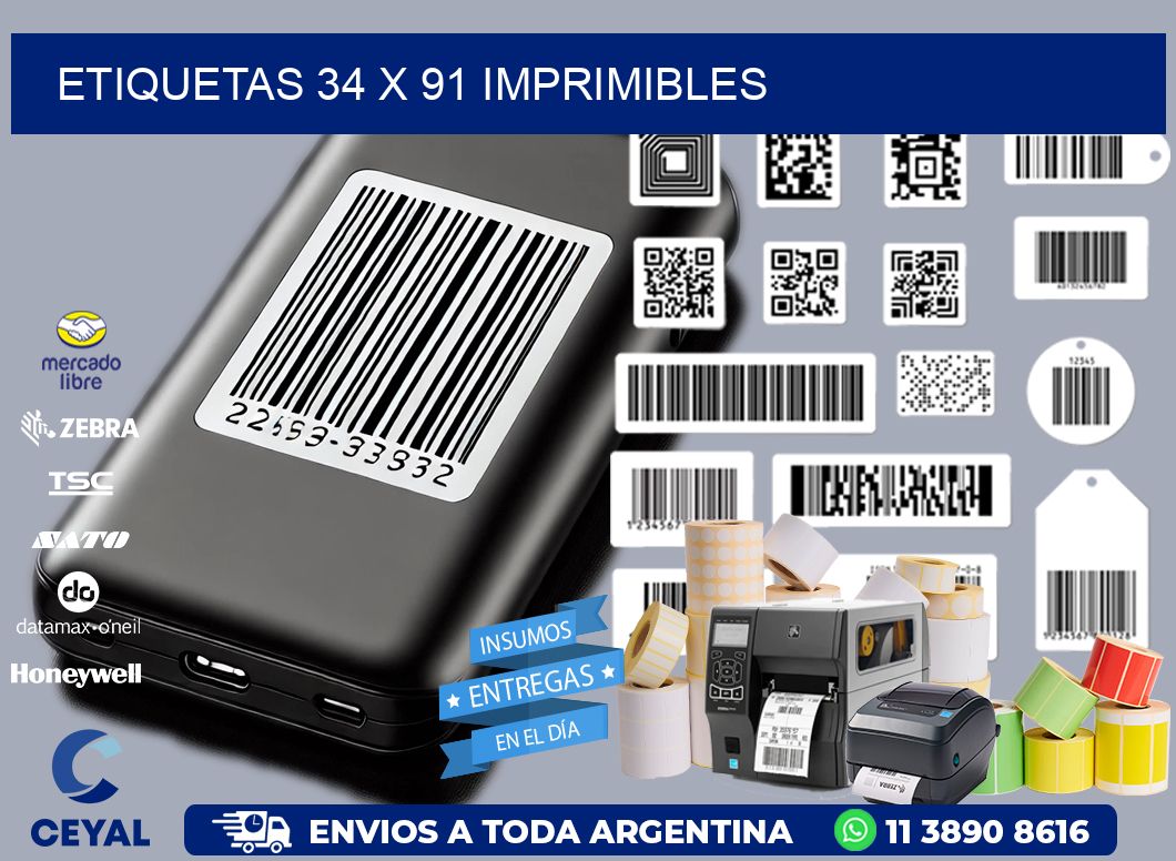 ETIQUETAS 34 x 91 IMPRIMIBLES