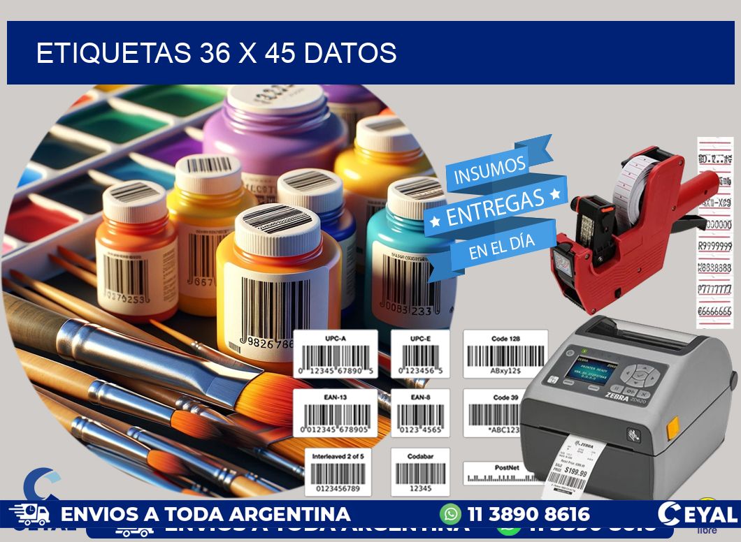 ETIQUETAS 36 x 45 DATOS