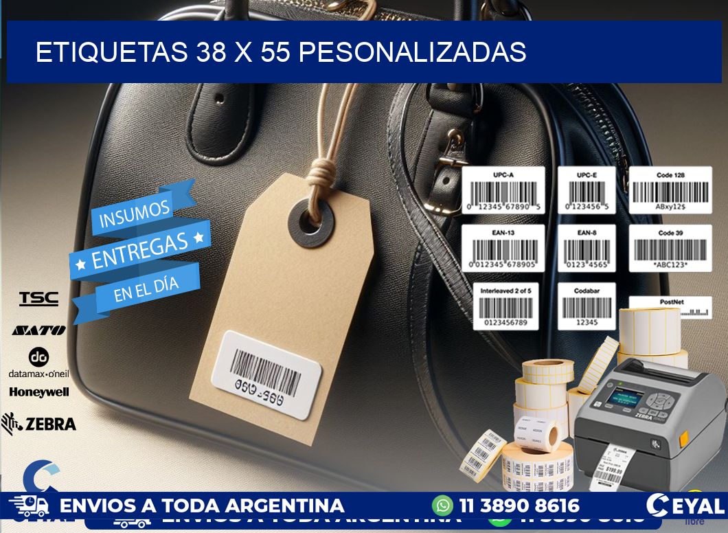 ETIQUETAS 38 x 55 PESONALIZADAS