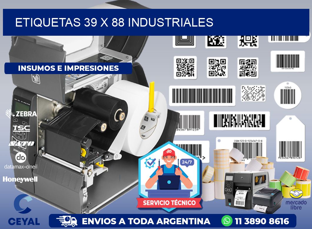ETIQUETAS 39 x 88 INDUSTRIALES
