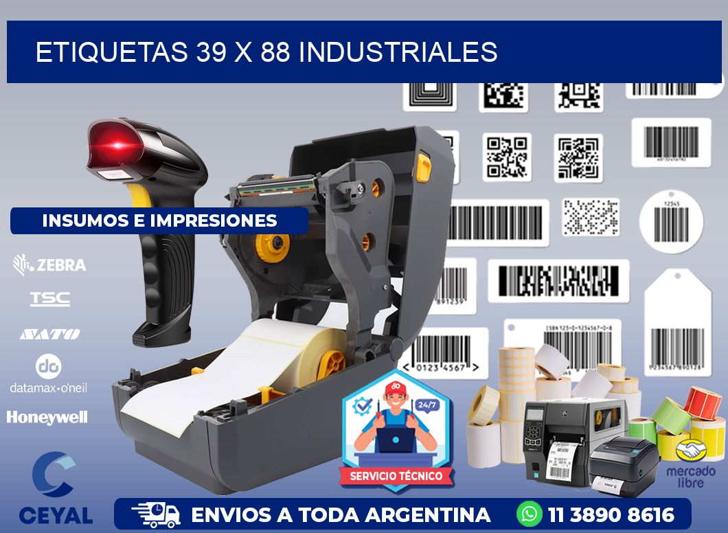 ETIQUETAS 39 x 88 INDUSTRIALES
