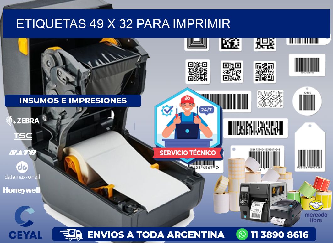 ETIQUETAS 49 x 32 PARA IMPRIMIR