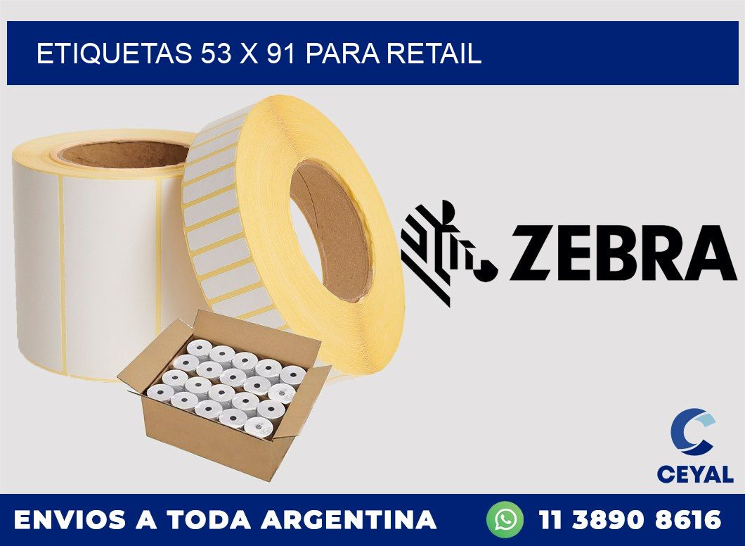 ETIQUETAS 53 x 91 PARA RETAIL