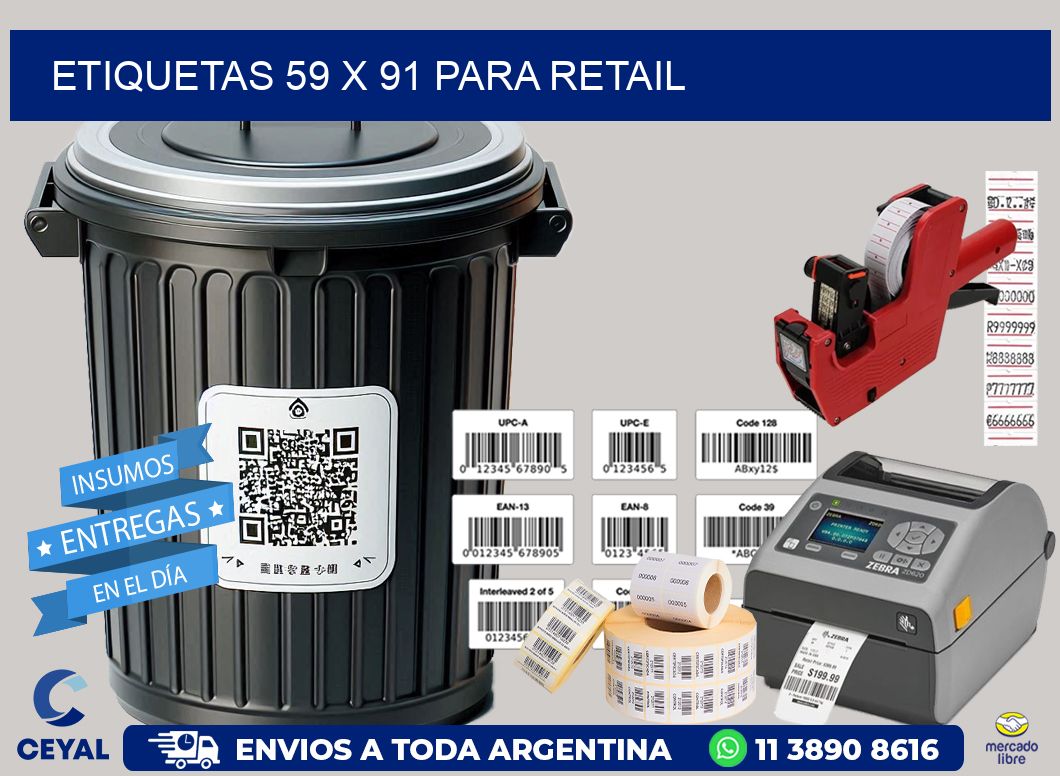 ETIQUETAS 59 x 91 PARA RETAIL