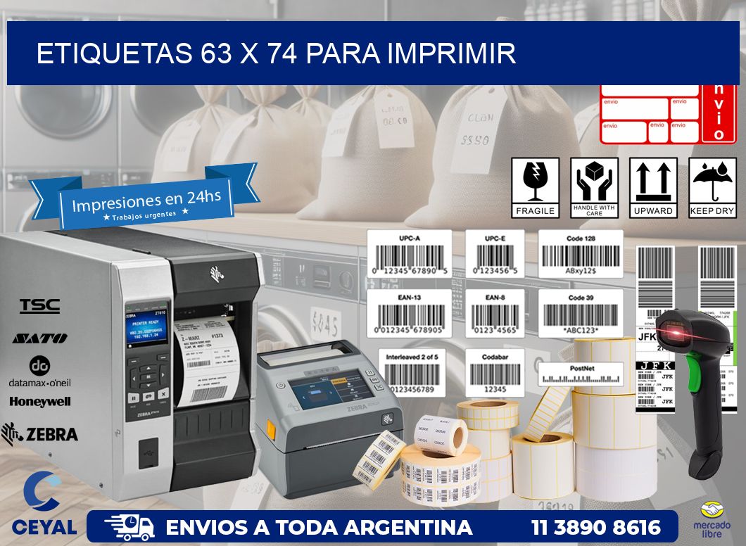 ETIQUETAS 63 x 74 PARA IMPRIMIR