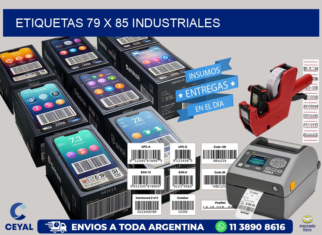 ETIQUETAS 79 x 85 INDUSTRIALES