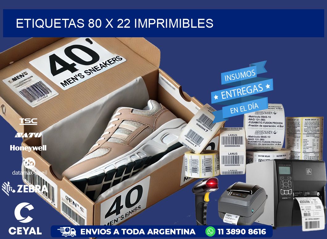 ETIQUETAS 80 x 22 IMPRIMIBLES