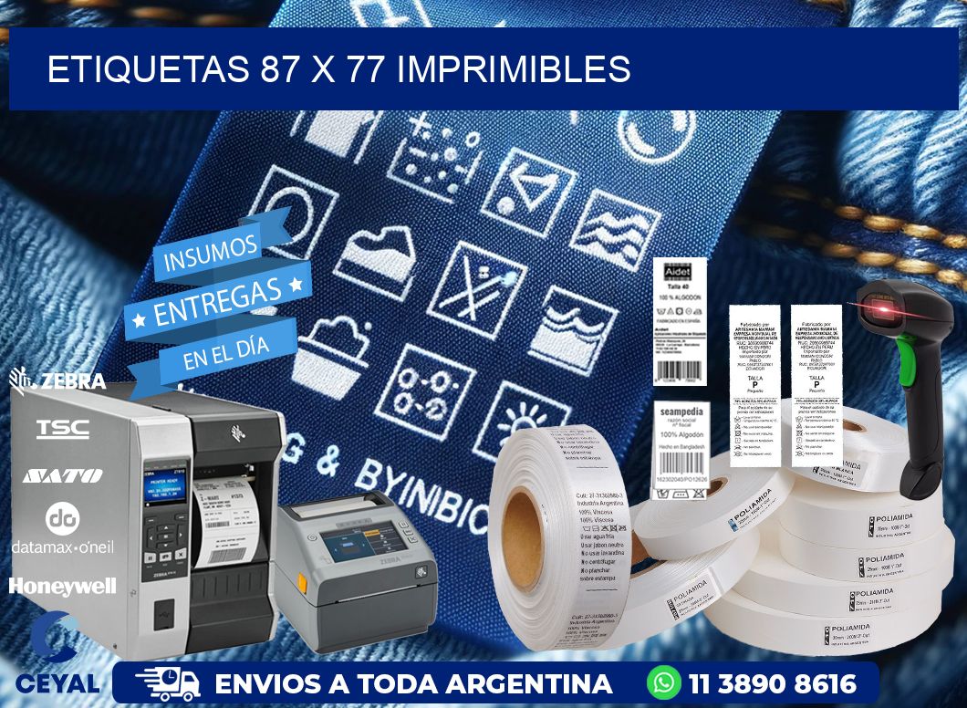 ETIQUETAS 87 x 77 IMPRIMIBLES