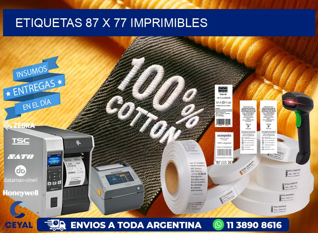 ETIQUETAS 87 x 77 IMPRIMIBLES