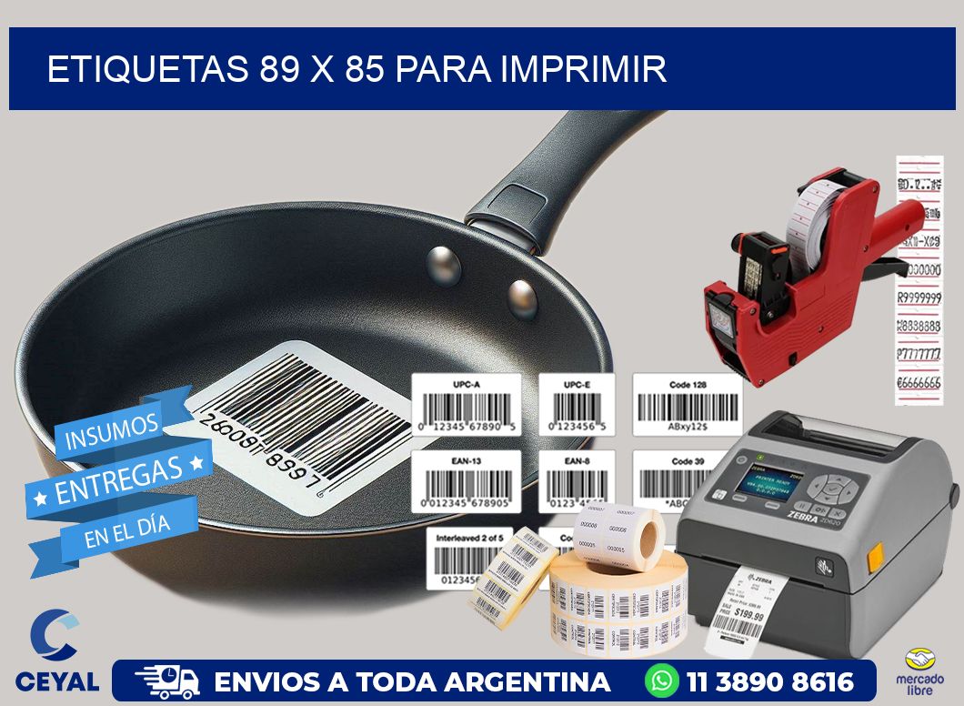 ETIQUETAS 89 x 85 PARA IMPRIMIR