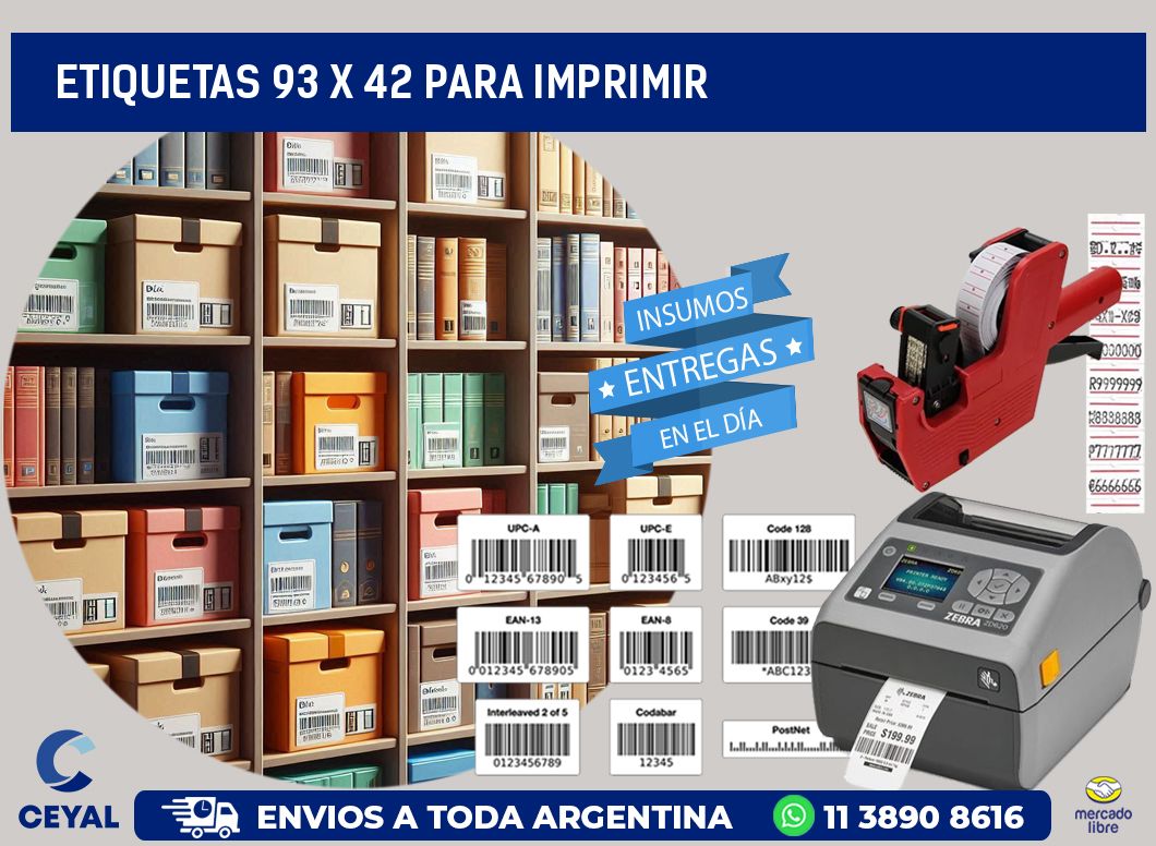 ETIQUETAS 93 x 42 PARA IMPRIMIR