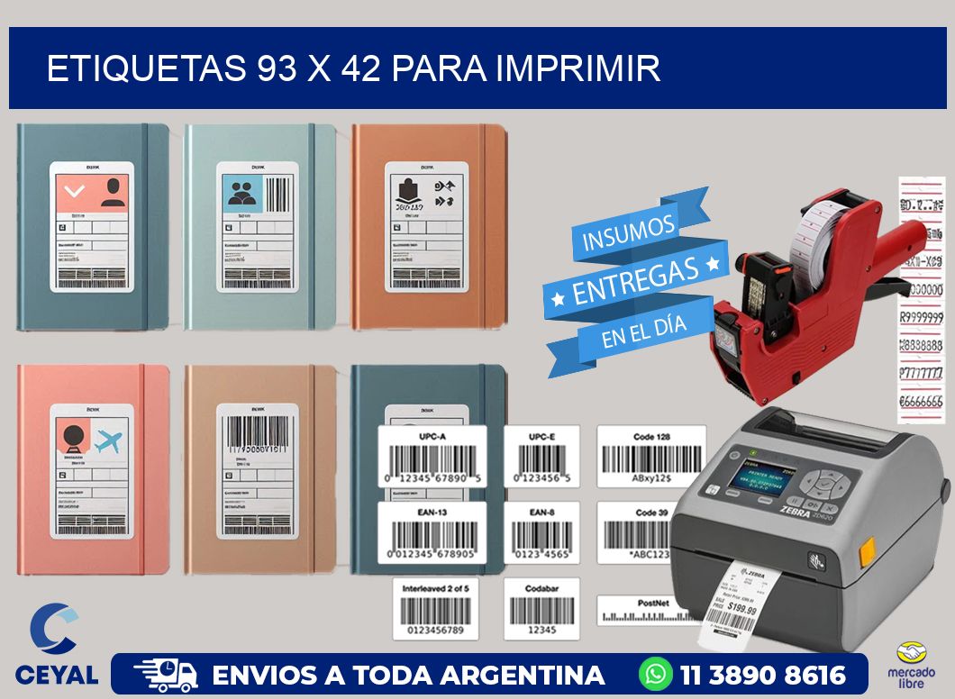 ETIQUETAS 93 x 42 PARA IMPRIMIR