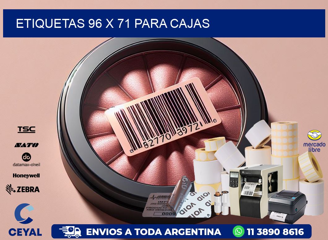 ETIQUETAS 96 x 71 PARA CAJAS