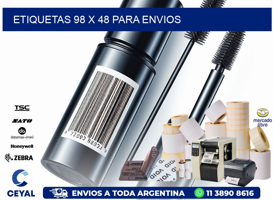 ETIQUETAS 98 x 48 PARA ENVIOS