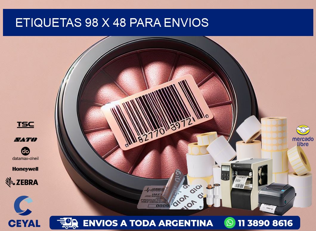 ETIQUETAS 98 x 48 PARA ENVIOS