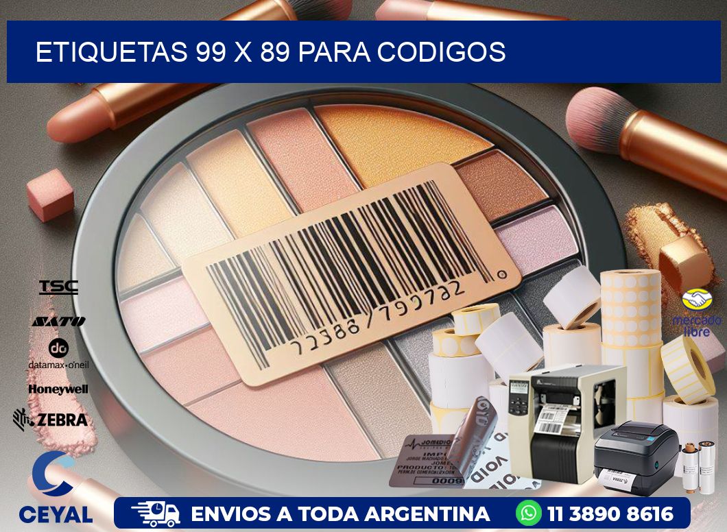 ETIQUETAS 99 x 89 PARA CODIGOS