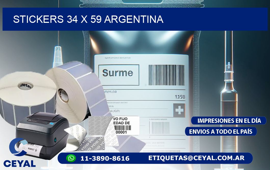 STICKERS 34 x 59 ARGENTINA