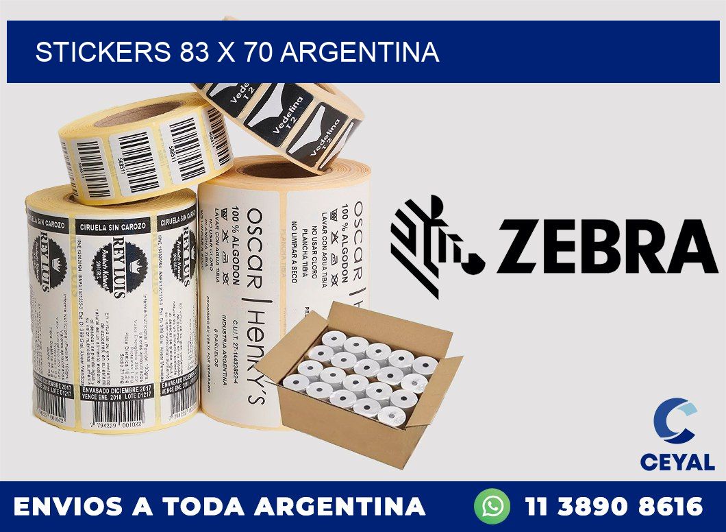 STICKERS 83 x 70 ARGENTINA