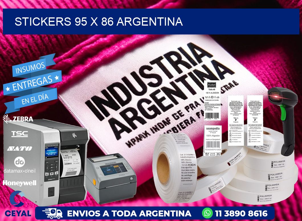 STICKERS 95 x 86 ARGENTINA