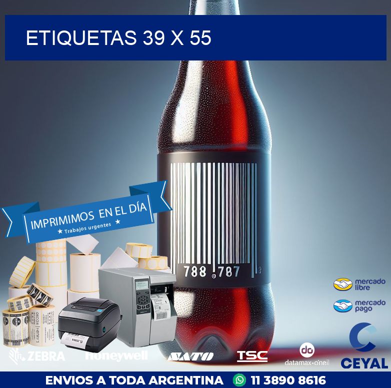 etiquetas 39 x 55
