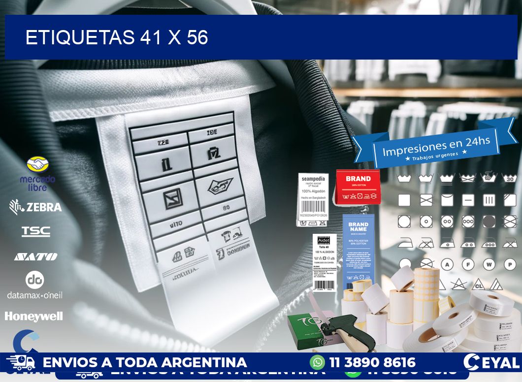 etiquetas 41 x 56
