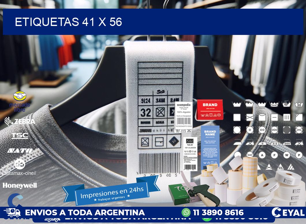 etiquetas 41 x 56