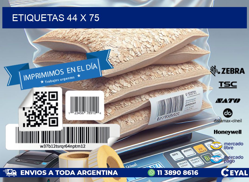 etiquetas 44 x 75