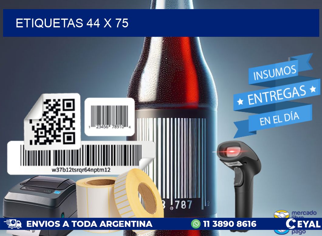 etiquetas 44 x 75