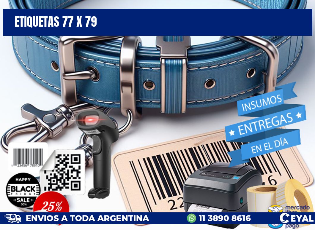 etiquetas 77 x 79