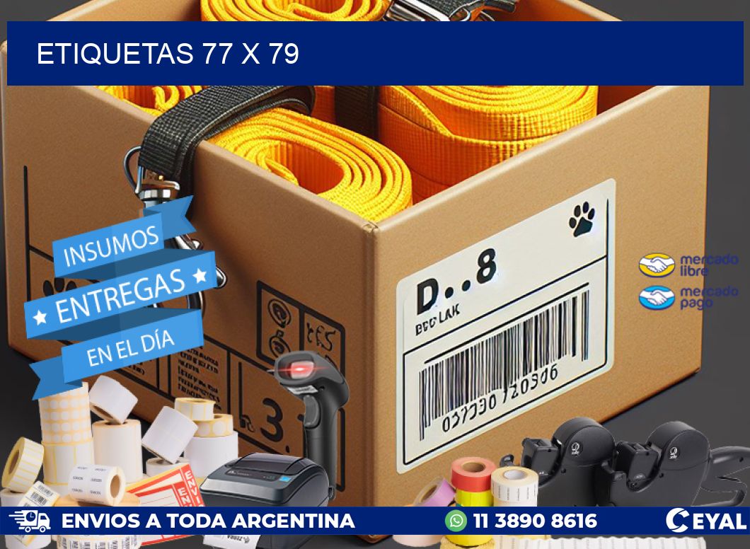 etiquetas 77 x 79