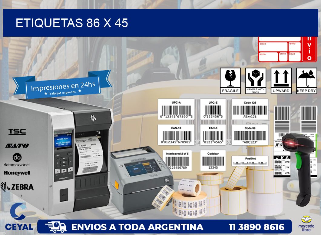 etiquetas 86 x 45