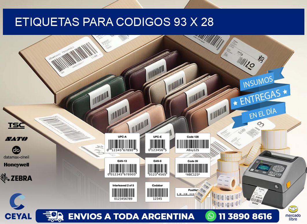 etiquetas para codigos 93 x 28