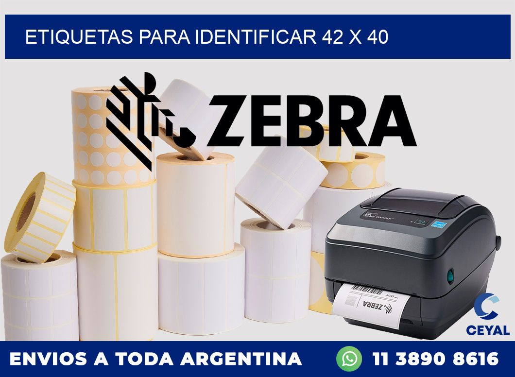 etiquetas para identificar 42 x 40