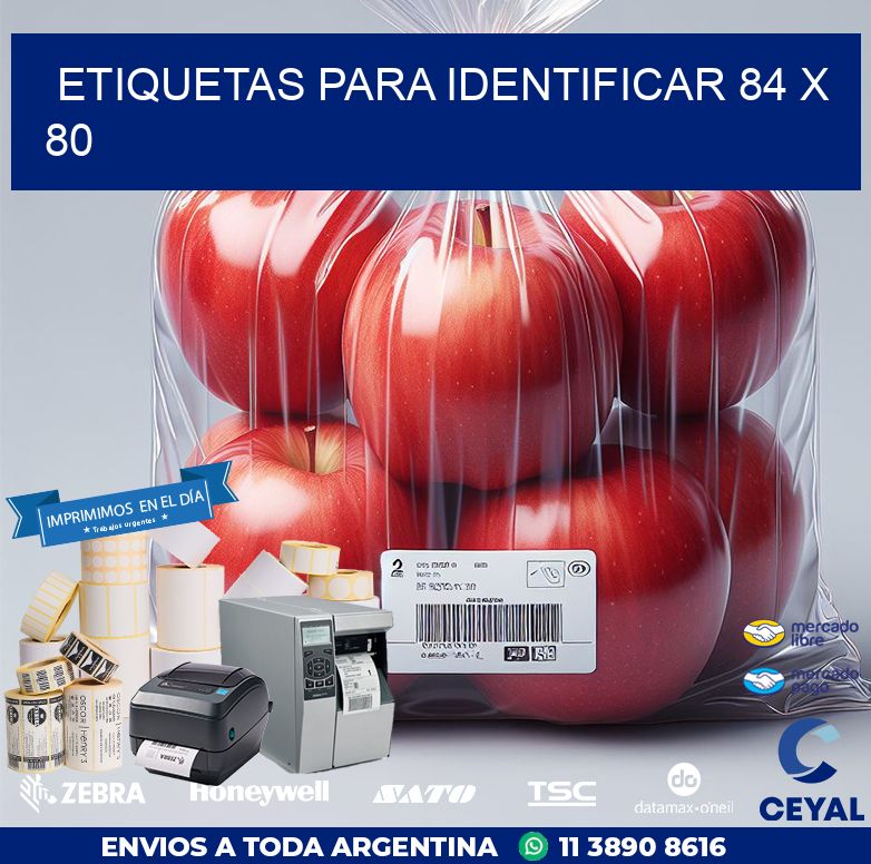 etiquetas para identificar 84 x 80