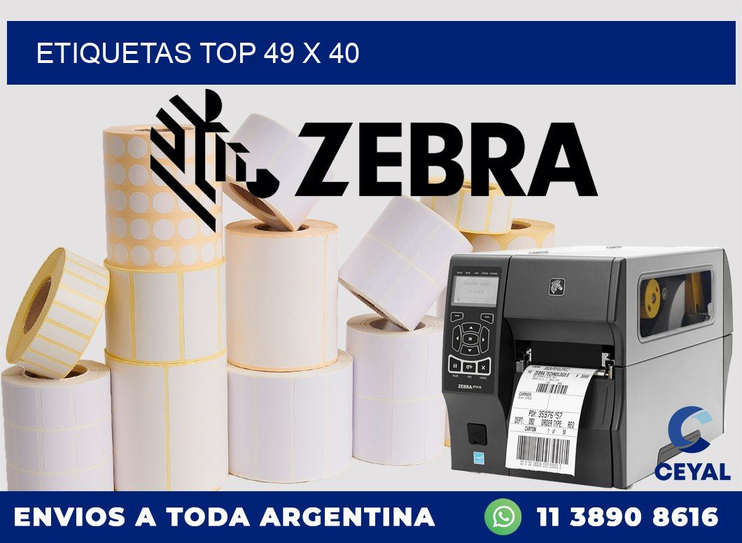 etiquetas top 49 x 40