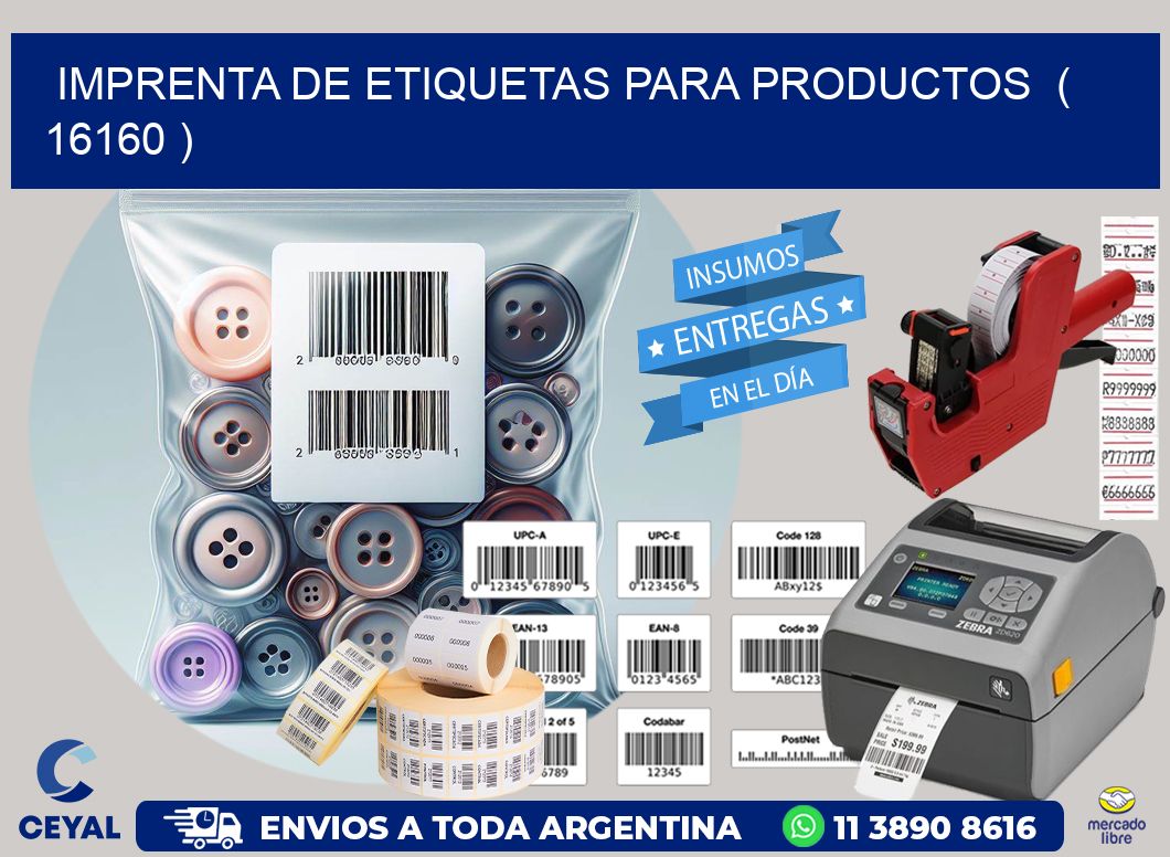 imprenta de etiquetas para productos  ( 16160 )