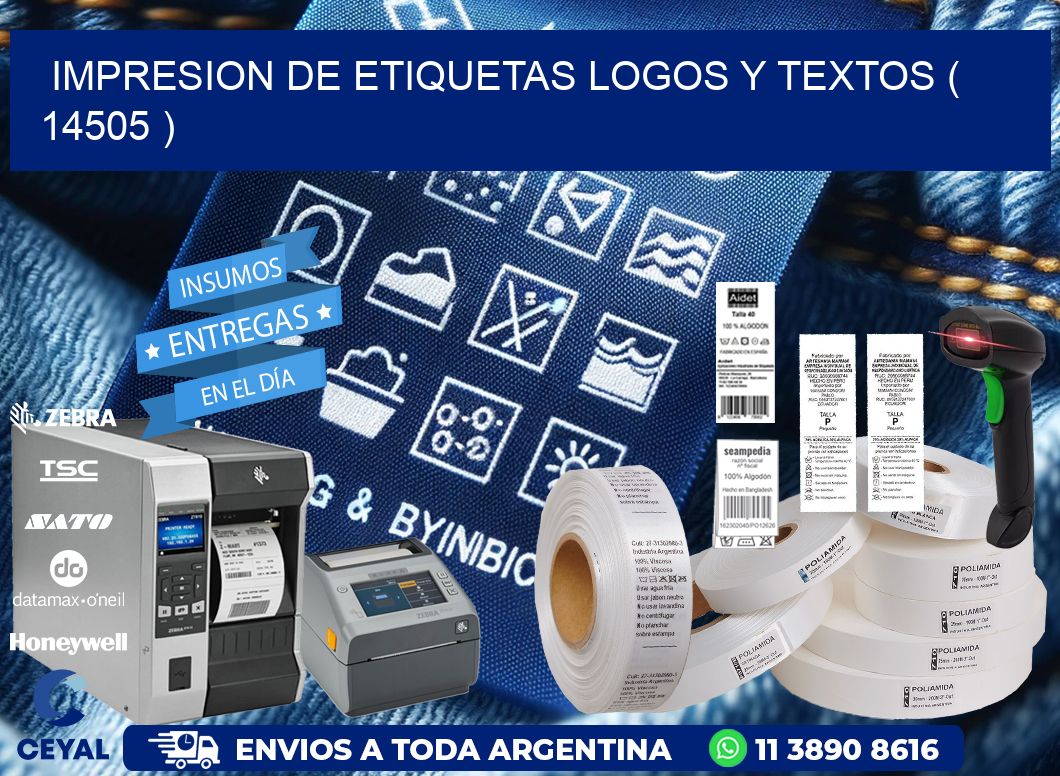 impresion de etiquetas logos y textos ( 14505 )