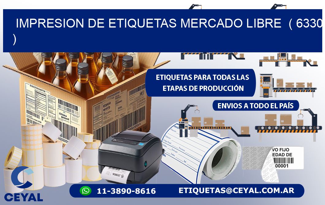 impresion de etiquetas mercado libre  ( 6330 )
