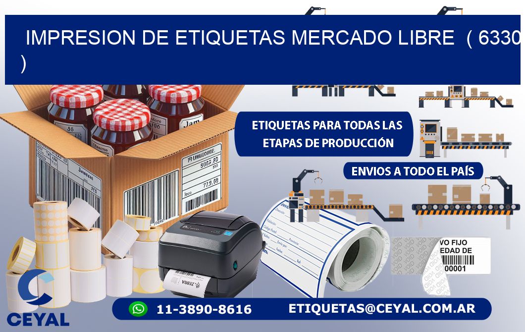 impresion de etiquetas mercado libre  ( 6330 )
