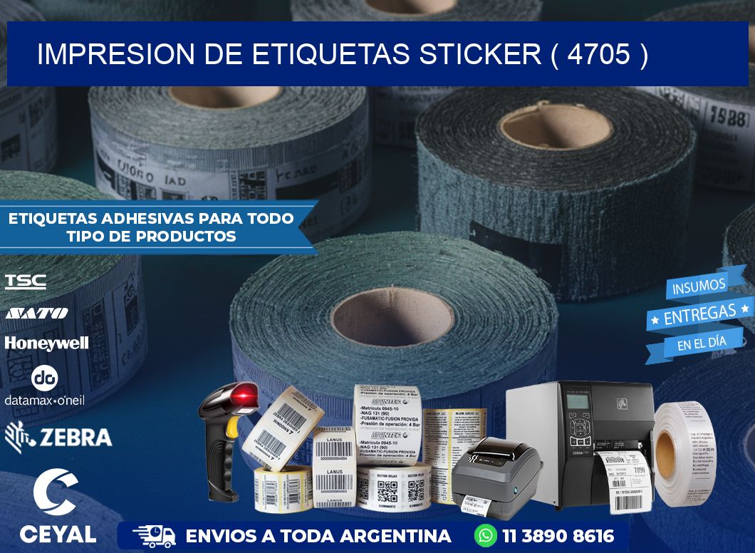 impresion de etiquetas sticker ( 4705 )