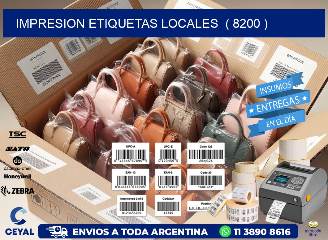 impresion etiquetas locales  ( 8200 )