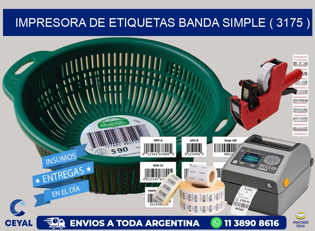 impresora de etiquetas banda simple ( 3175 )