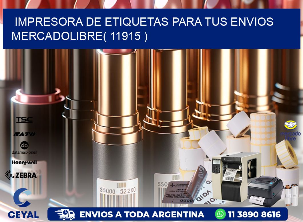 impresora de etiquetas para tus envios mercadolibre( 11915 )