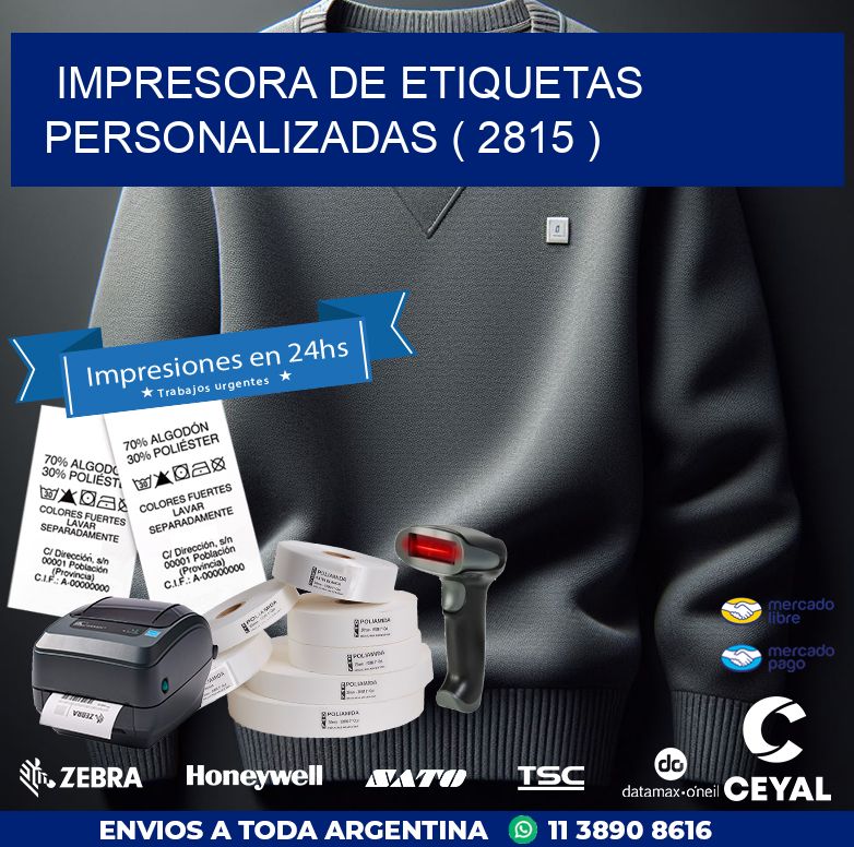 impresora de etiquetas personalizadas ( 2815 )