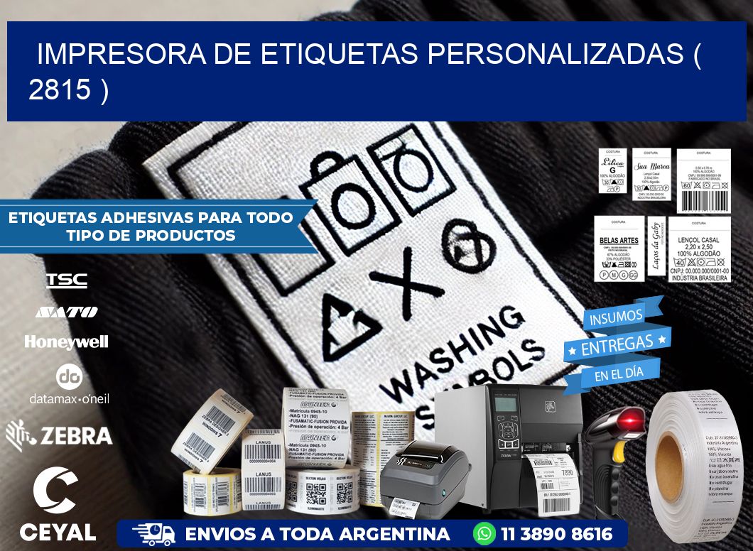 impresora de etiquetas personalizadas ( 2815 )