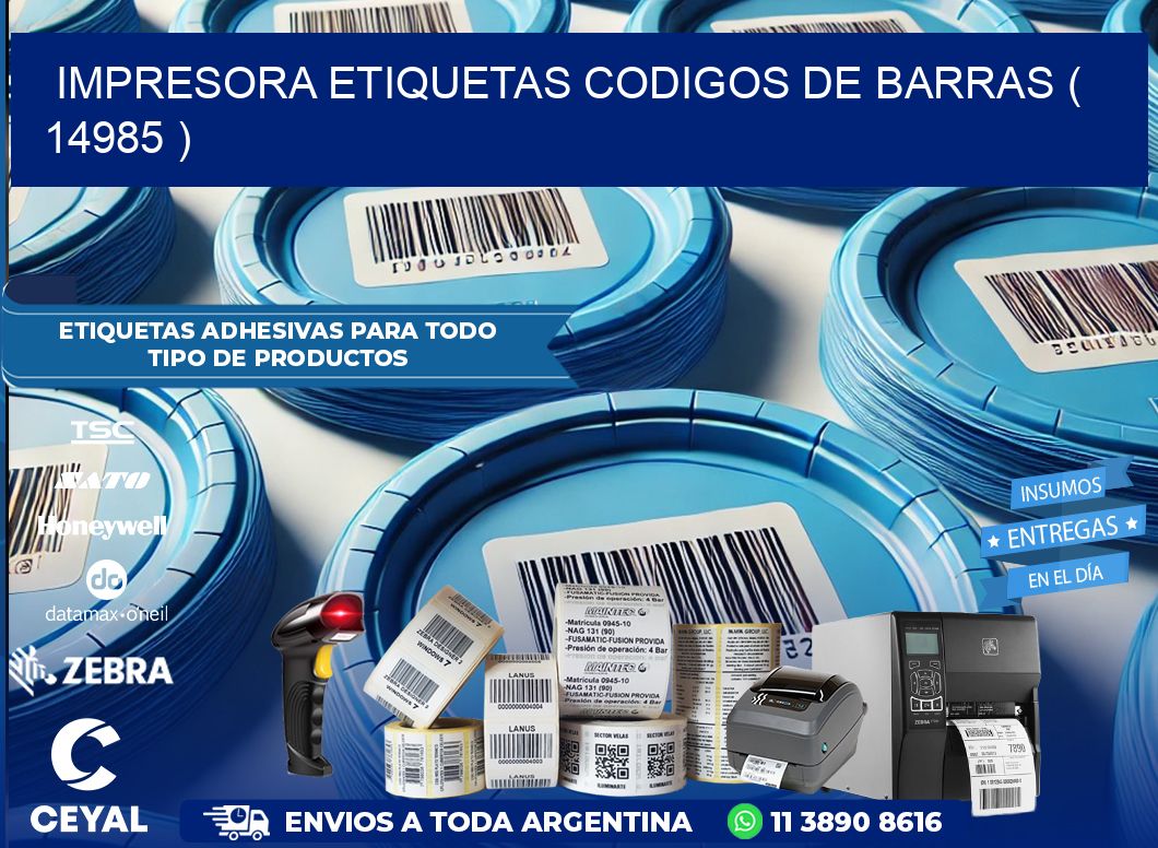 impresora etiquetas codigos de barras ( 14985 )