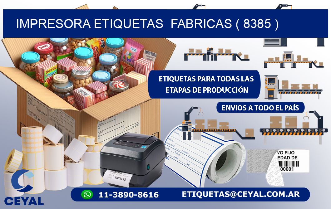 impresora etiquetas  fabricas ( 8385 )