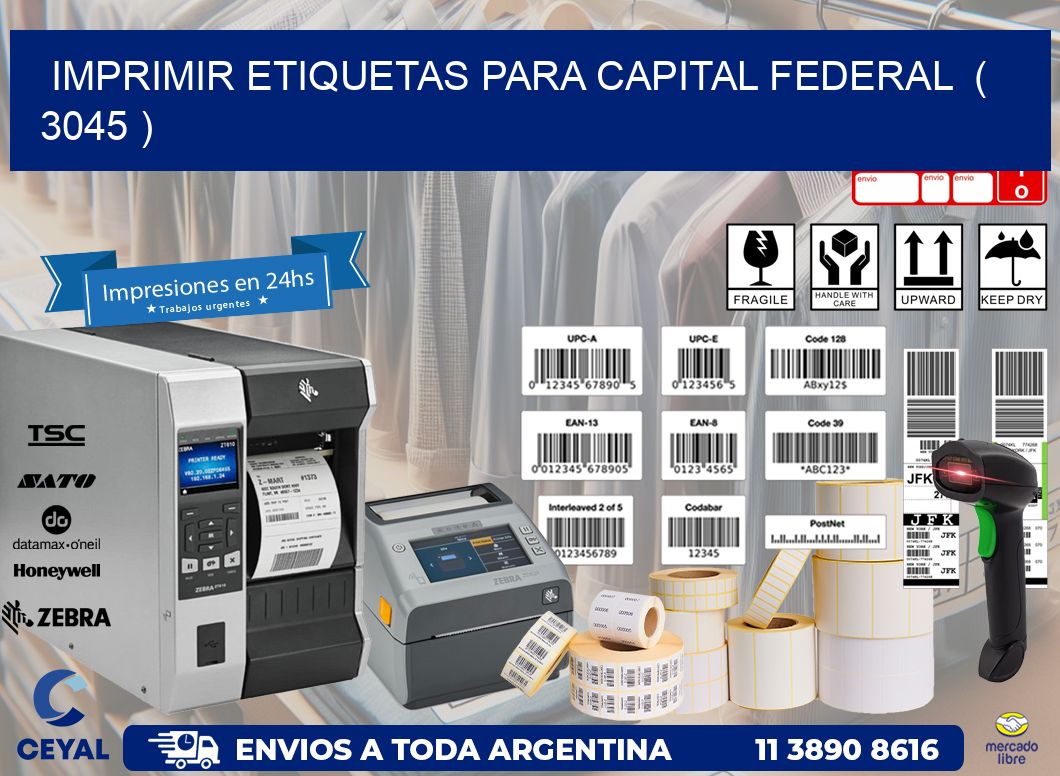 imprimir etiquetas para capital federal ( 3045 )